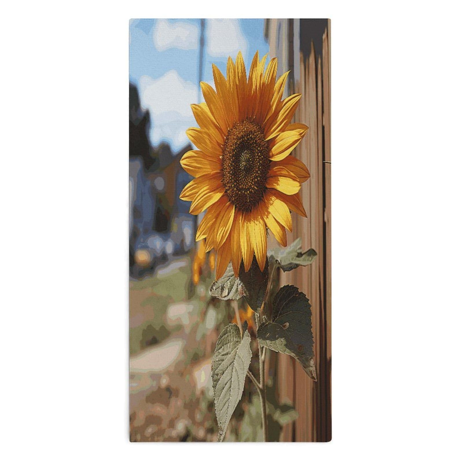 Fodpand Style Farm Sunflower Microfiber Towels, Decorative Bath Towel Soft & Lightweight, Hand Towels Multipurpose Use For Bathroom, Pool, Gym, Spa, And Hotel Use