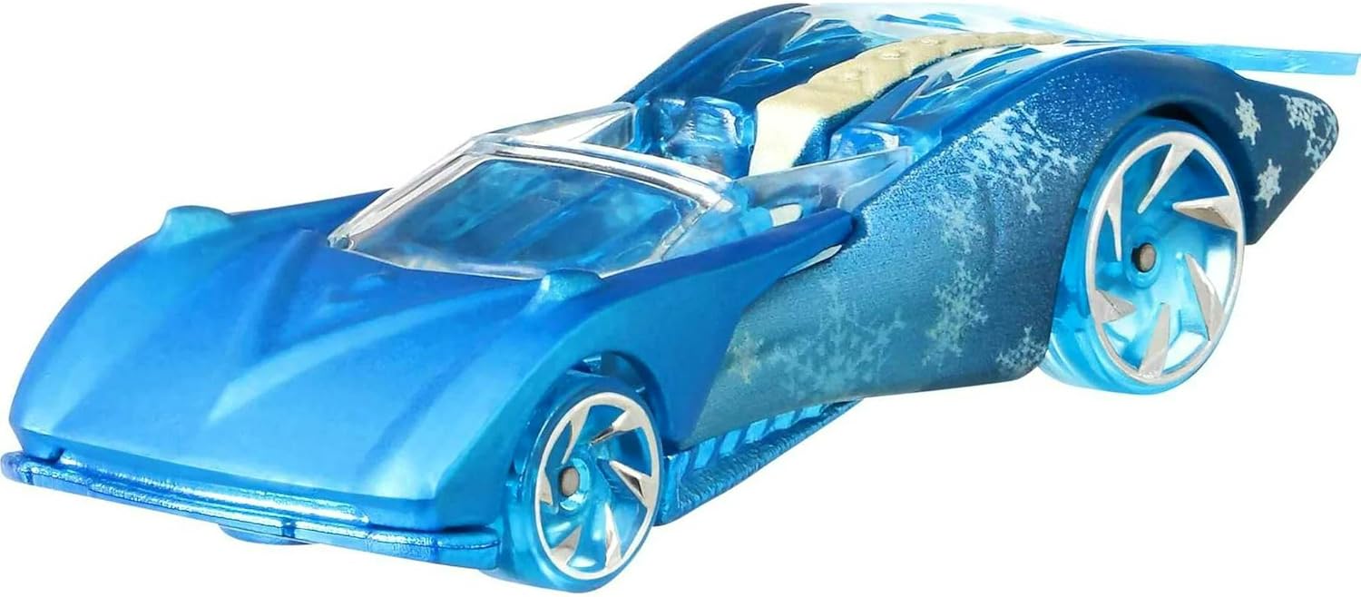 Hot Wheels Disney 100 Character Cars, Bundle of Frozen Elsa and Olaf Die-Cast Vehicles, Ages 3+