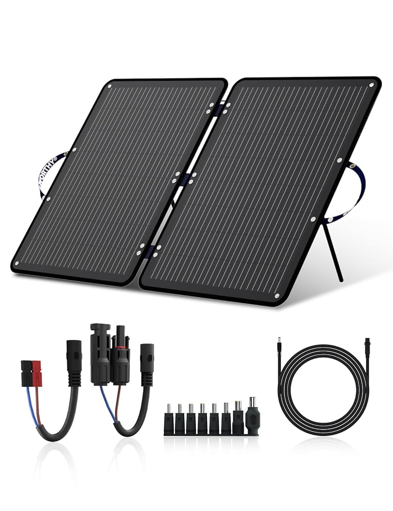Amazon.com : ECO-WORTHY 100W Portable Solar Panel, Foldable