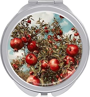 Pomegranate Tree Travel Makeup Mirror 1x/2x M...