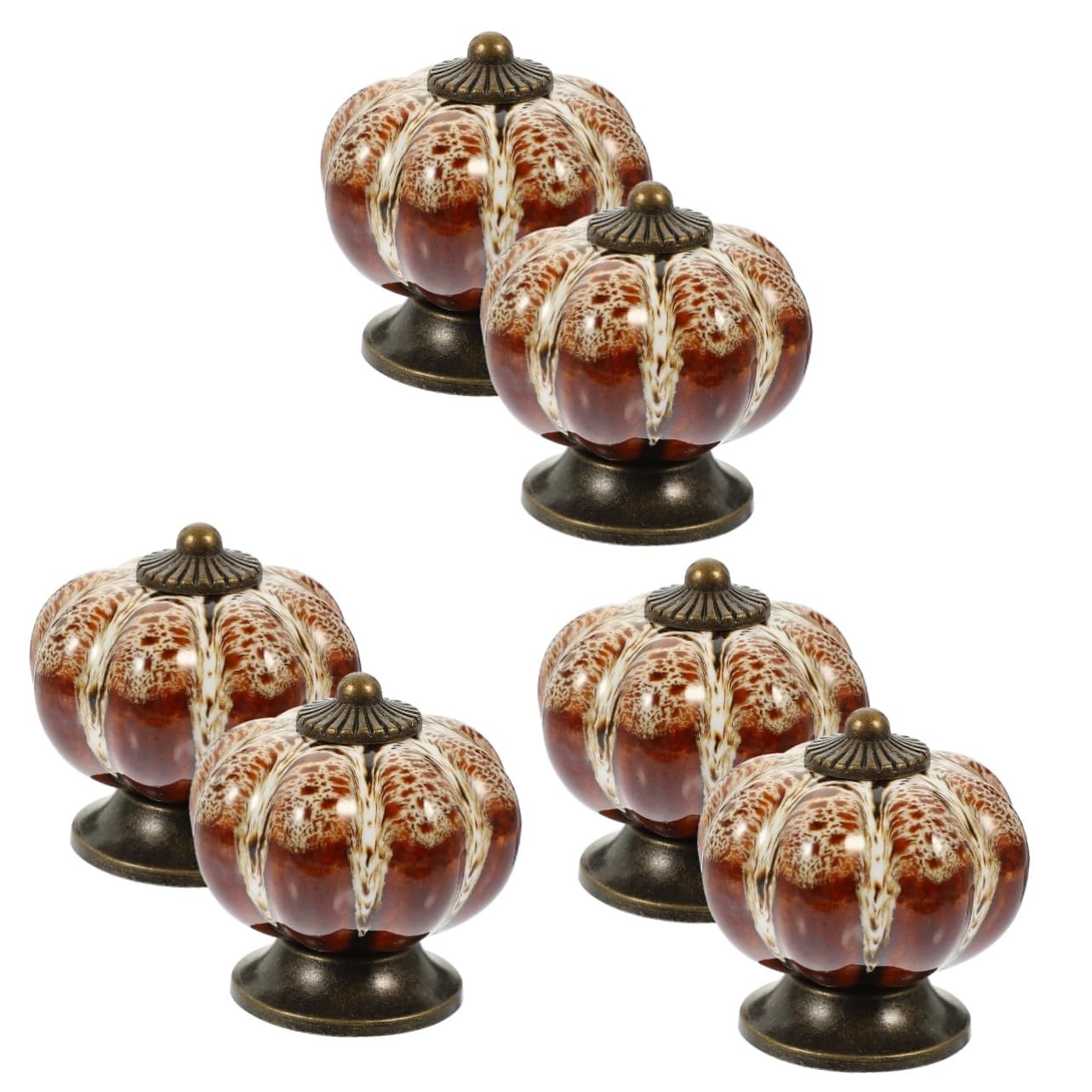 Poignées de tiroir vintage motif léopard HEMOTON pour meubles de cuisine