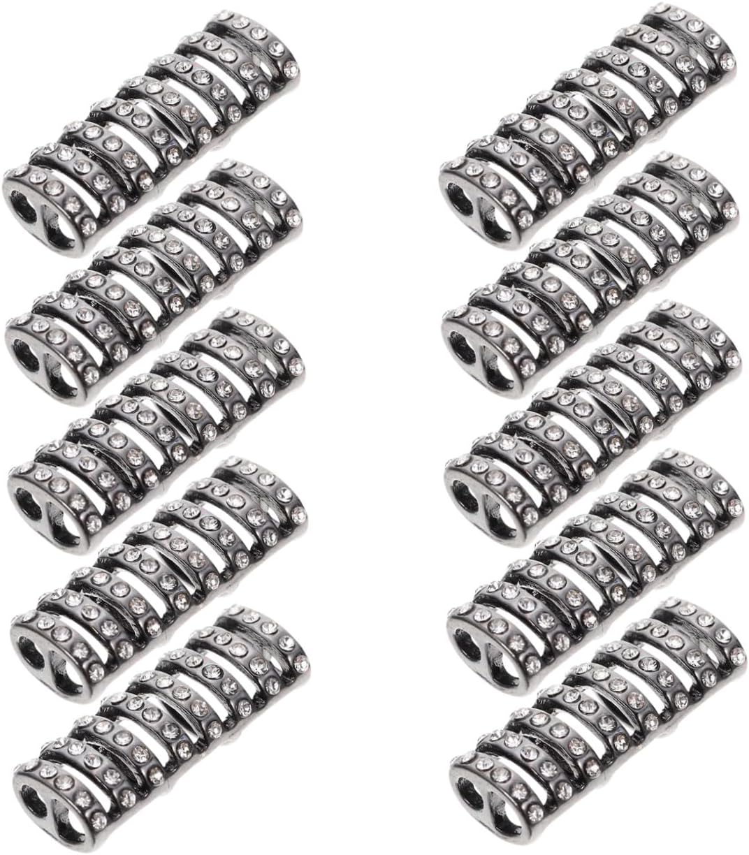 NUOBESTY 10Pcs Delicate Watch Connectors for Series 7/6/5/4/3/2/SE and Other Smartwatches Replaceable Alloy Watchband Adapters Gemstone Design Jewelry Accessories
