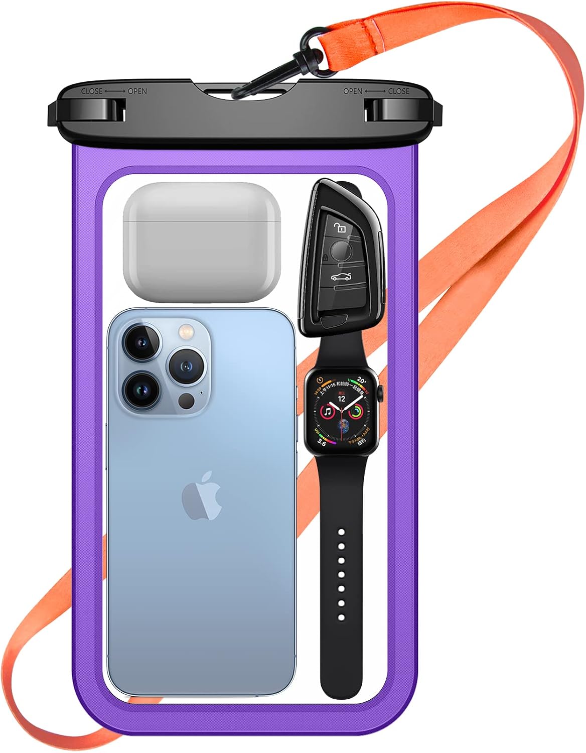 Wilbur [9"] Large Waterproof Phone Pouch, Universal IPX8 Underwater Phone Case Universal Dry Bag for iPhone 14 Pro max/13 Pro/12/11/SE,Samsung Galaxy S22 Ultra/S21,Note 20/10;for[Floating/Swimming]