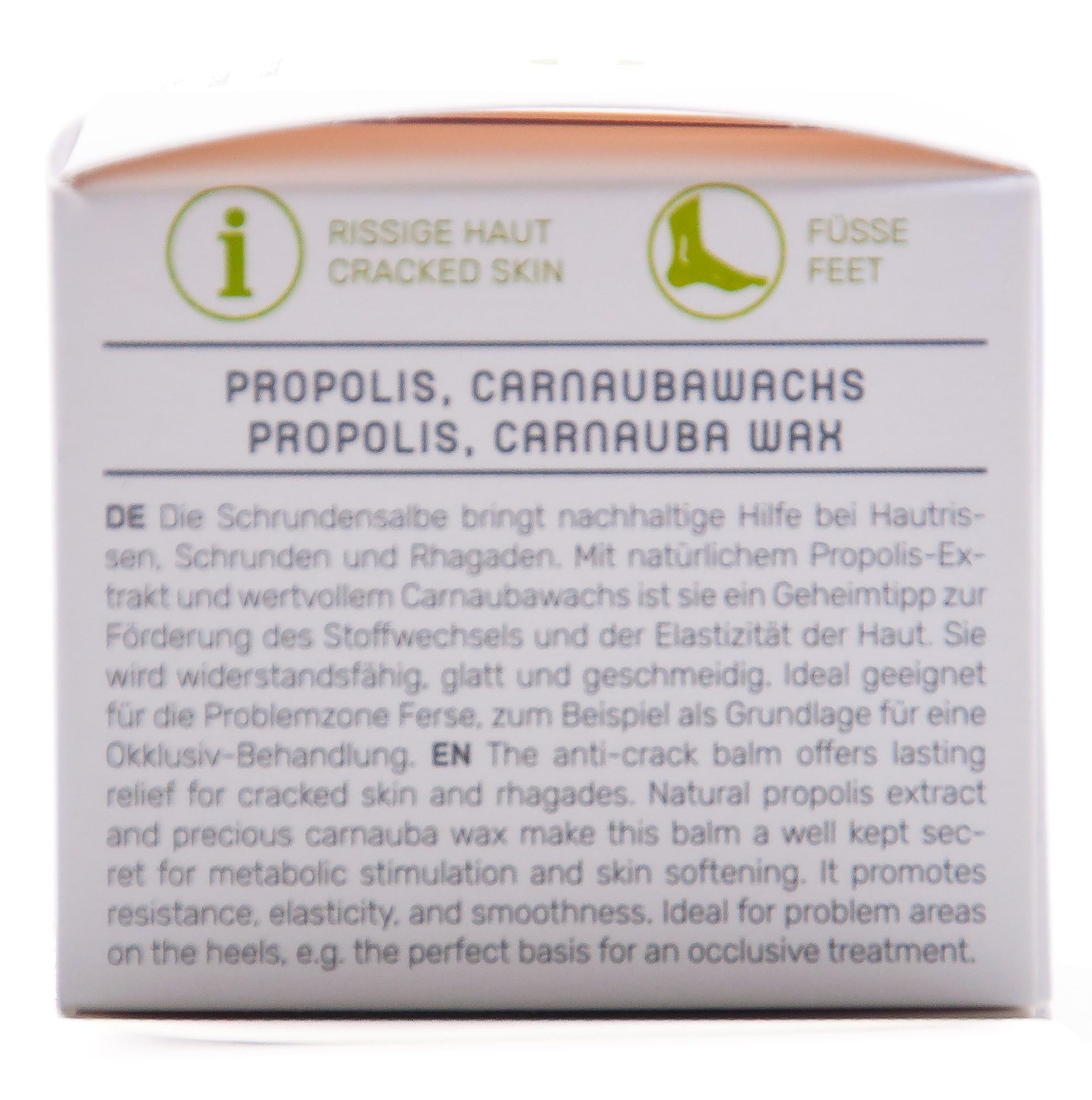 Peclavus Pomada básica de propóleos y cera de canauba, ungüento para callos y grietas en la piel de los pies, 50 ml