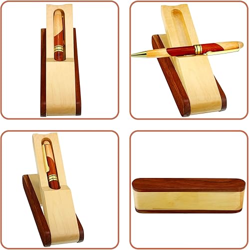 Miniatura 3 de Luxury Wood Ballpoint Pens Christmas Appreciation Gifts for Men with Business Pen Case Display, Thank You Gift Personalized Handmade Wooden Writing