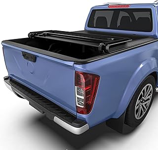 Soft Tri-fold Tonneau Cover Fit for Nissan Frontier 2005-2021 (NOT for México), Fleetside 6 Ft Bed