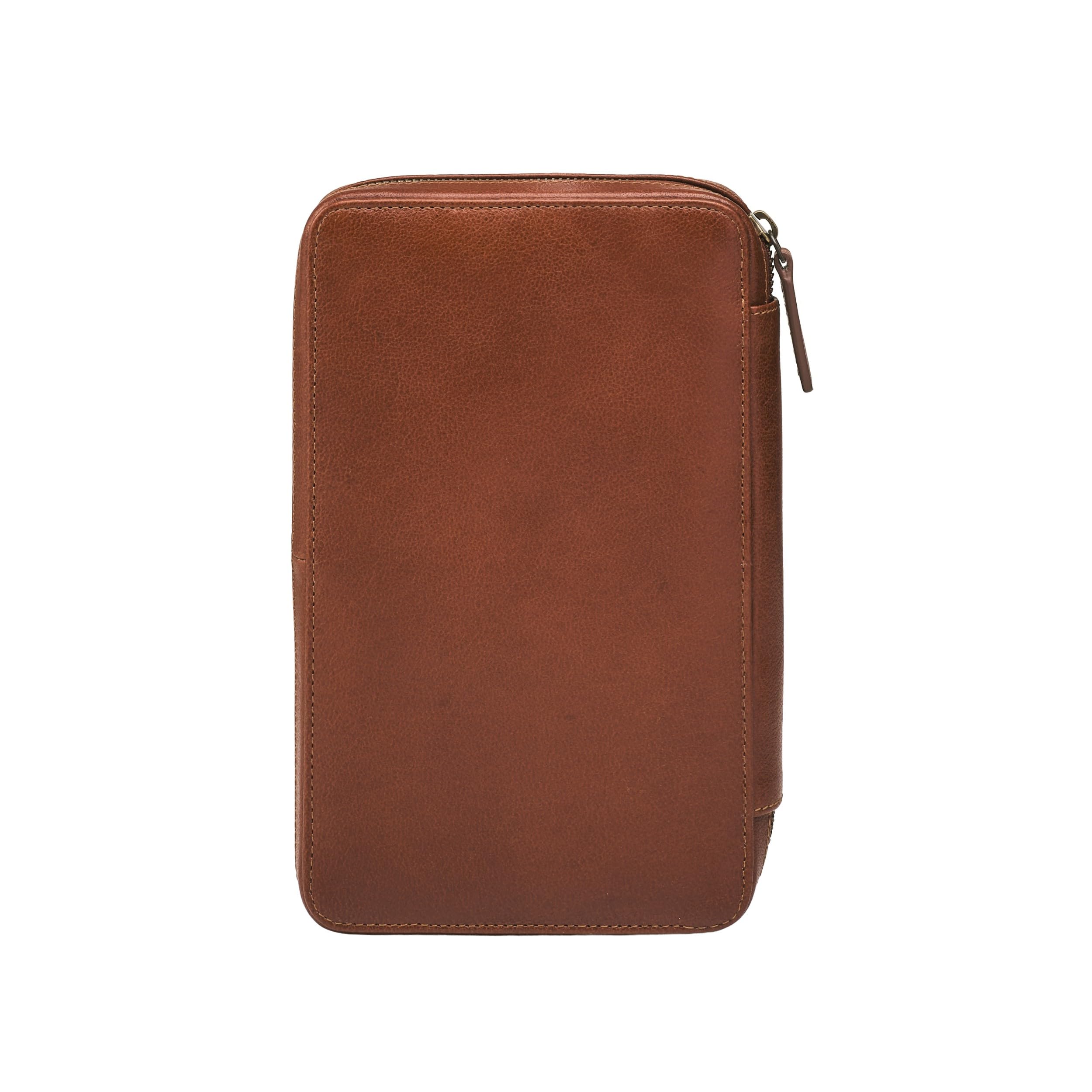 DRAKENSBERG Kate DR00318 - Organizer da viaggio universale per Kindle e lettori di eBook fino a 7", realizzato a mano, in pelle di bufalo, retro vintage, marrone Avana