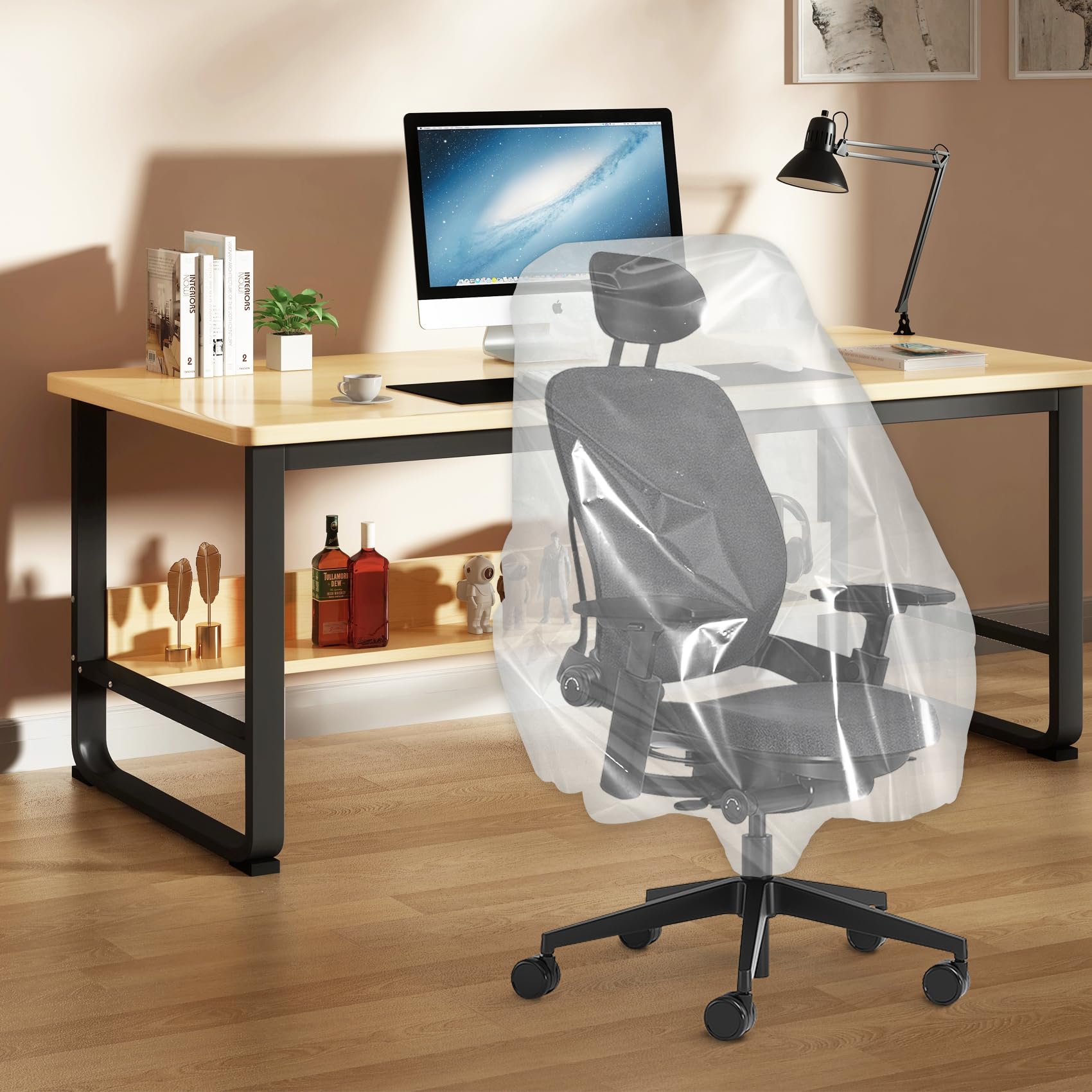 Realjoy 6 Sacchetti Portaoggetti Extra Large 90x120cm | Trasparenti In PE Con Nastro Per Valigie E Trapunte - 5