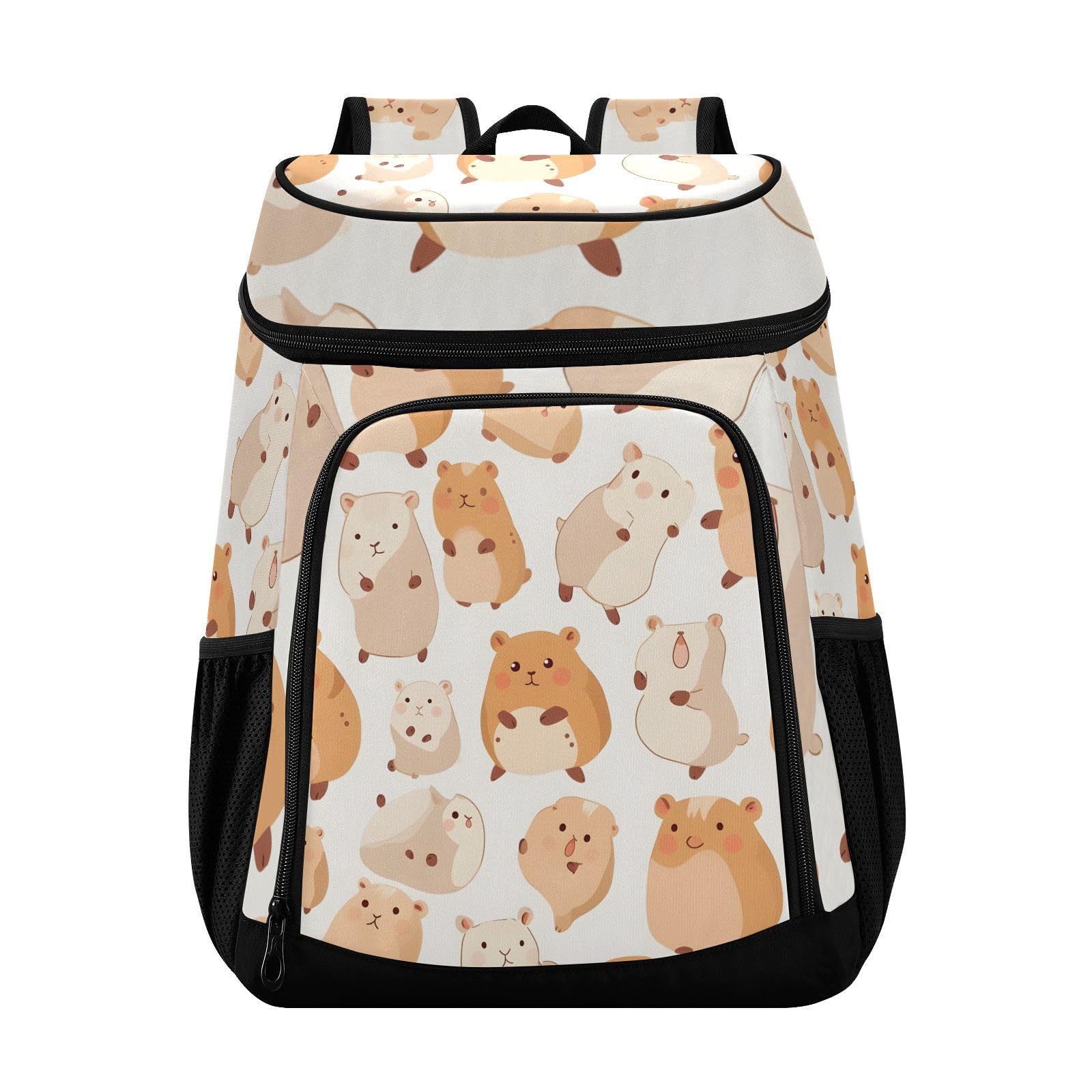 Capybara Animal Yellow Cooler Backpack Cooler Insulated Leak Proof Lunch Backpack 36 Cans Waterproof Soft for Men Women Picnic Hiking Camping Beach