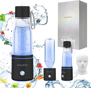 5000PPB Hydrogen Water Bottle, 3 in 1 Generator With SPE/PEM Electrolysis Technology, Water Ionizer Machine for Home, Office - Black