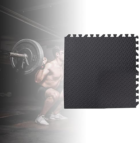 Miniatura 3 de Tapete de ejercicio de rompecabezas con azulejos de espuma entrelazados, tapete de rompecabezas para piso, tapete de gimnasio antideslizante para el