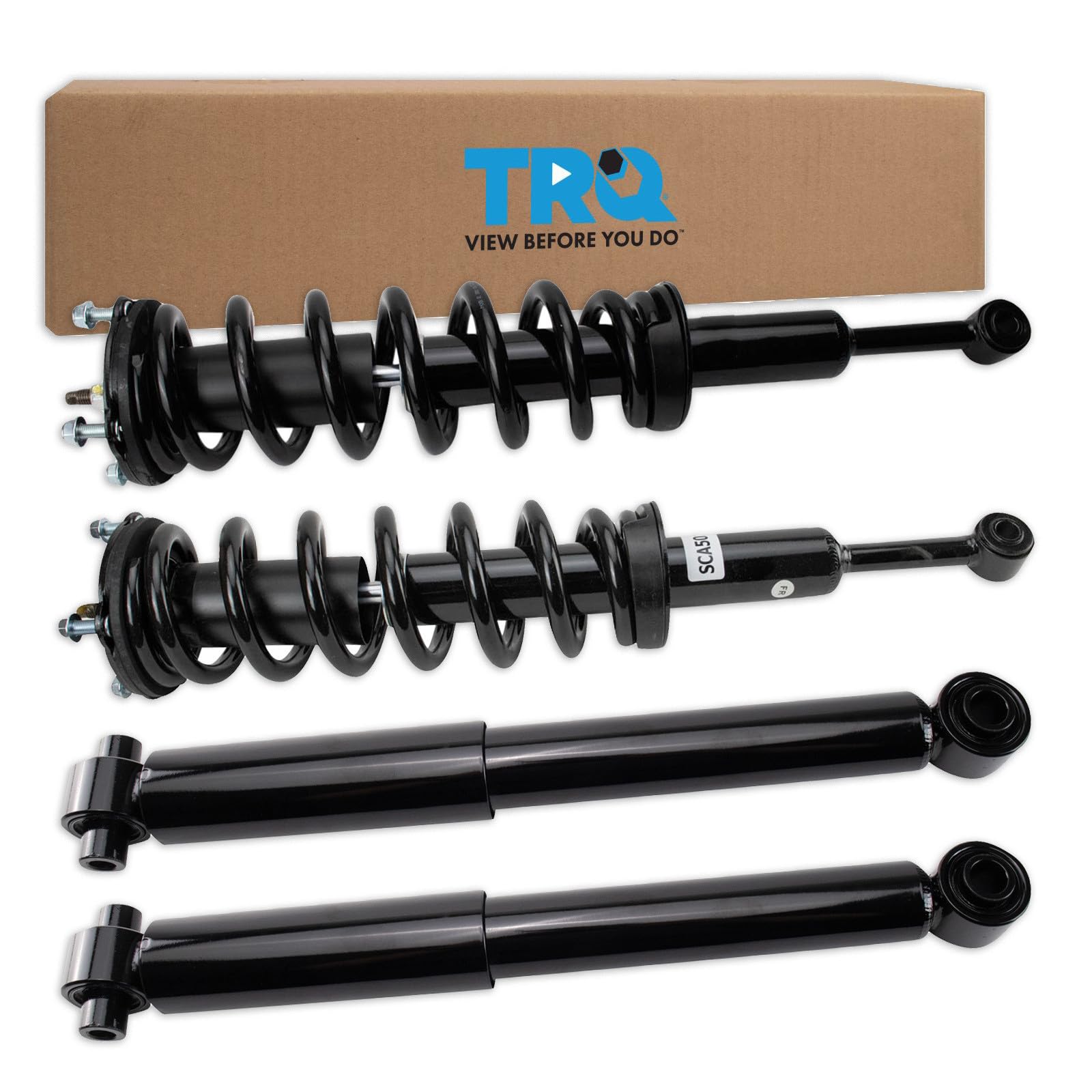 TRQ Front and Rear Complete Strut Assembly &amp; Shock Absorber Kit Shock