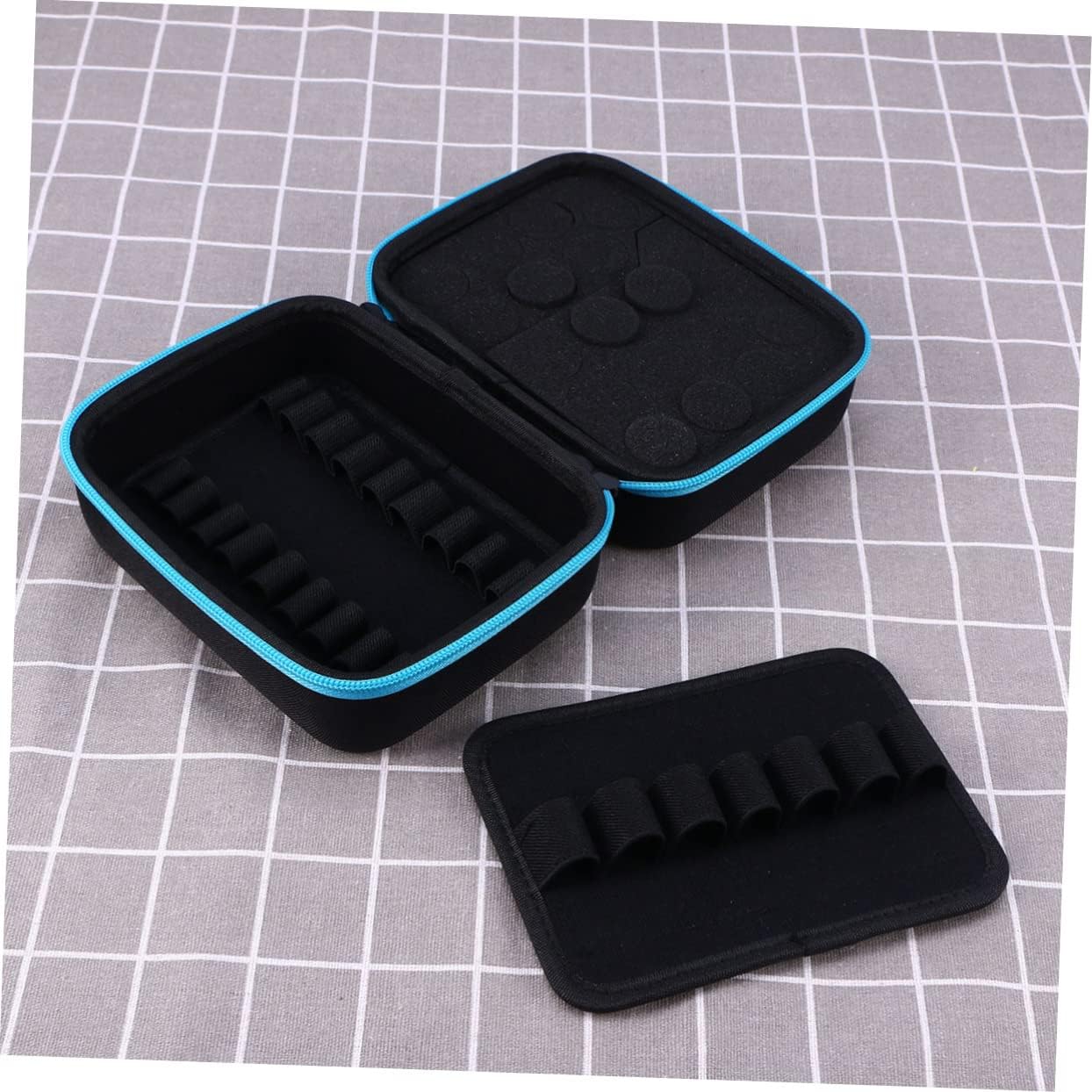 Portable Storage Case Large Capacity Perfume Lipstick Bottle Holder Shockproof and Drop for Women Double Zipper Design
