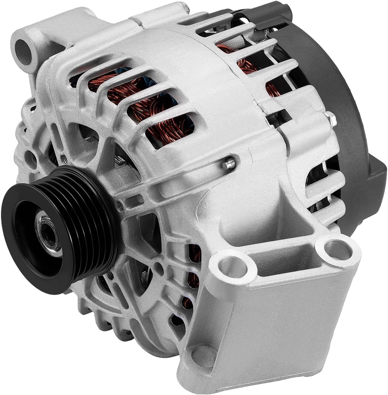 11619 Alternator Compatible with Ford Fiesta 2011-2019 1.6L L4 | 120A 12V CW 6-Groove Pulley | Replace 11619N AE8T-10300-AA BE8Z-10346-A TG12C098