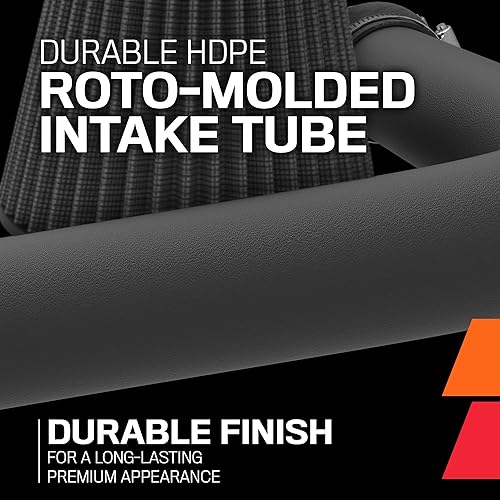 Miniatura 7 de K&N Sistema de admisión de aire frío filtro de aire de alto flujo, aumenta el rendimiento y los caballos de fuerza compatible con Ford Mustang GT