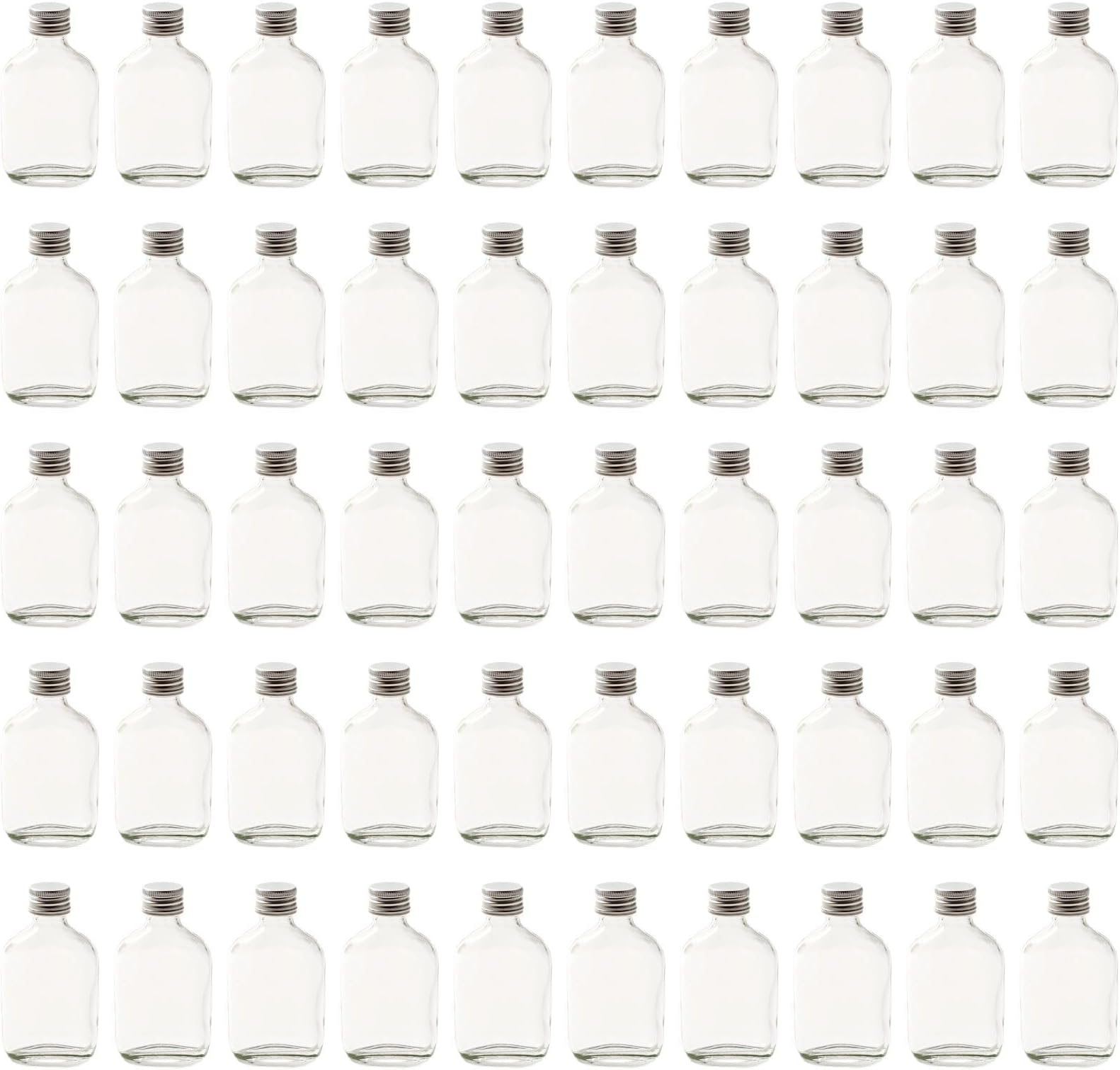 Nutley's 50 ml Miniature Glass Flask (Pack of 50)