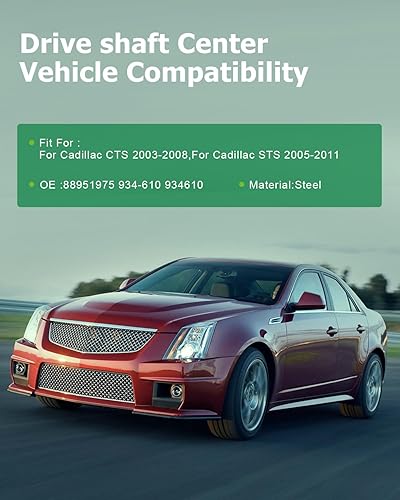 Miniatura 2 de SCITOO Cojinete de soporte central del eje de transmisión apto para 2003-2008 para Cadillac CTS 2005-2011 para Cadillac STS 88951975