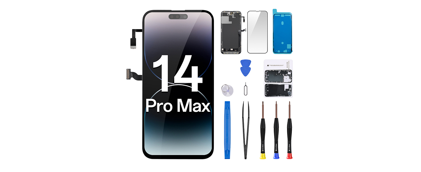 CASSETiFY iPhone14Pro Max用 Amazon.com: ZTR for iPhone 14 Pro Max Screen Replacement, 6.7