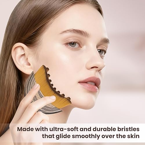 Miniatura 4 de Nuevo cepillo linfático de contorno facial para esculpir, masajeador de drenaje linfático para cara, diseñado ergonómicamente para adaptarse a la