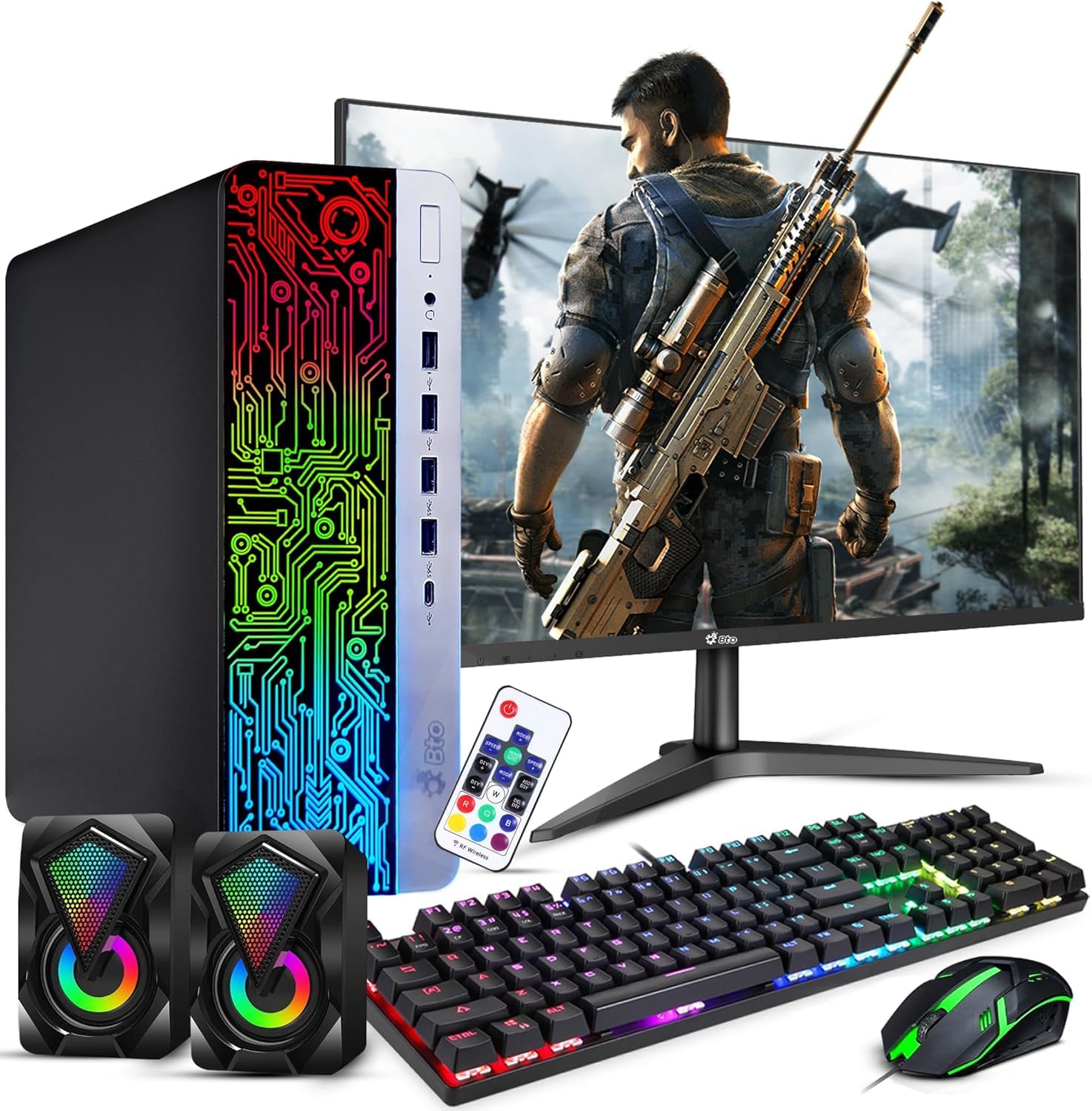 Amazon.com: BTO RGB Gaming Desktop PC - Intel i5 6th Gen - 16GB