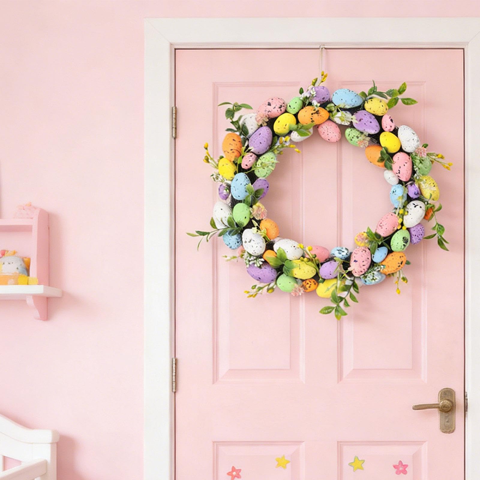 Uova di Pasqua con Motivo a Erba, Uova Decorative per I Caffè Primaverili
