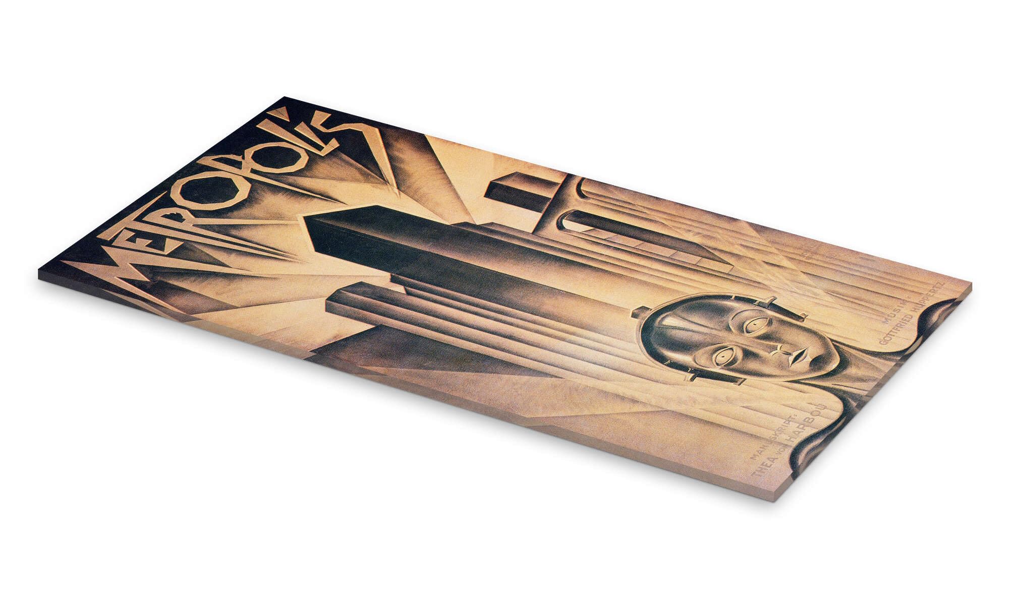 Posterlounge Metropolis Acrylglasbild | 50 x 100 cm Beige Wandbilder Wanddeko