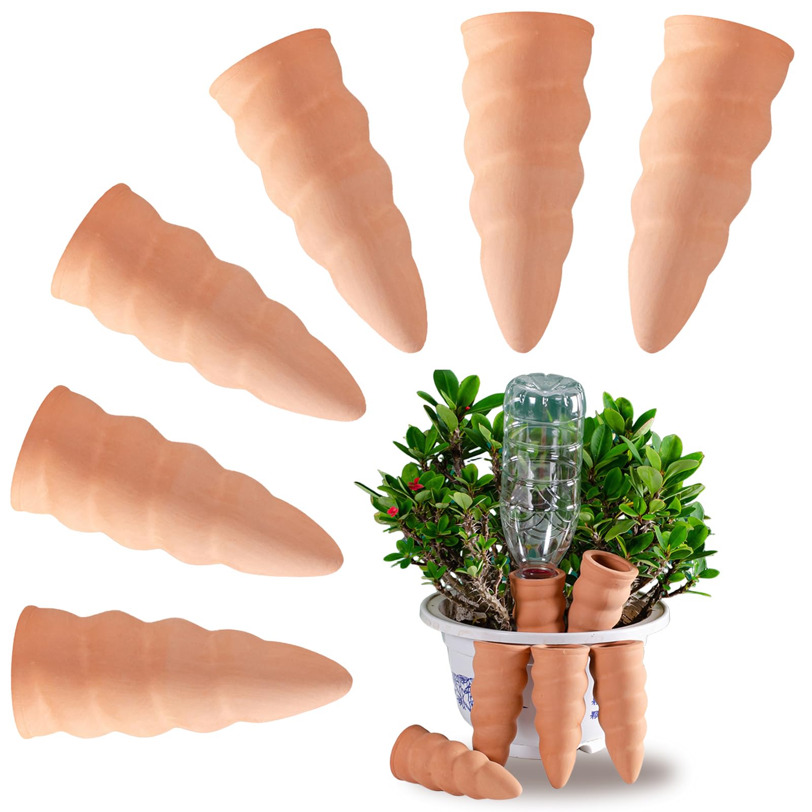 Sistema de Riego Automático Kit, 6 PCS Riego por Goteo Picos, Autorriego De Planta, Dispositivo de Irrigación Automático en Vacaciones, para Regar Plantas en Interiores y Exteriores