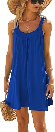 Jar of Love Womens Beach Dress Bikini Beachwear Coverups Casual Vacation Short Summer Halter Dresses