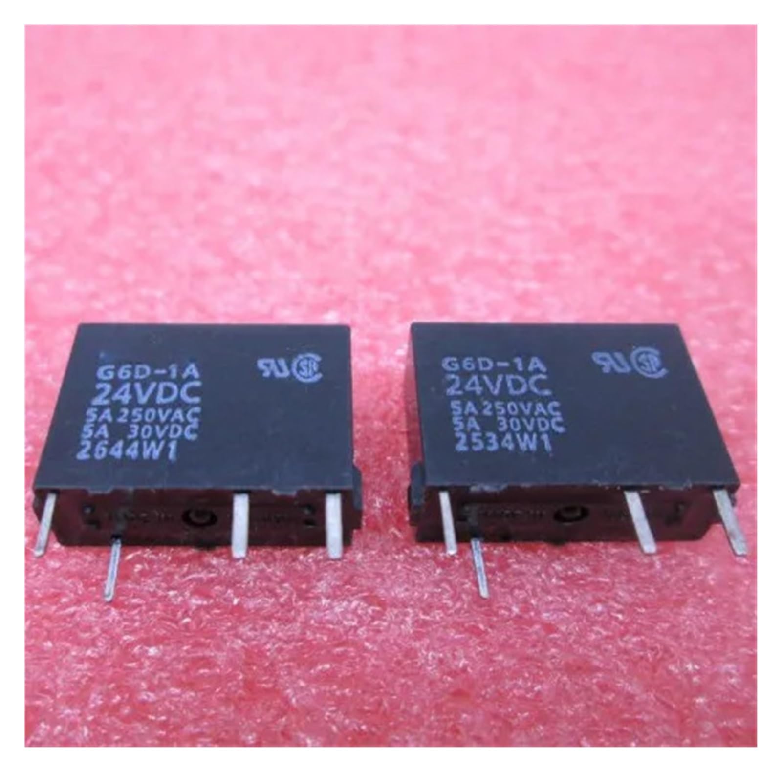 Relais électromécanique G6D-1A 24VDC 5A miniature pour PCB