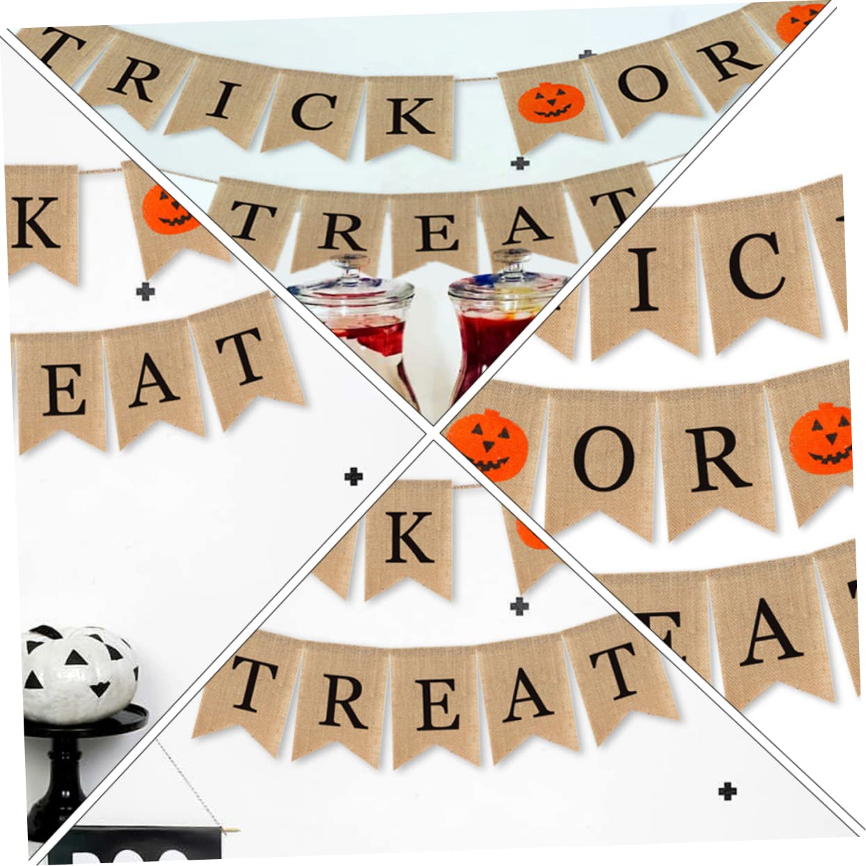Alipis 3piezas Guirnalda De Banderines De Halloween Decoración Colgante Banners De Para Celebraciones De Halloween Interiores y Exteriores