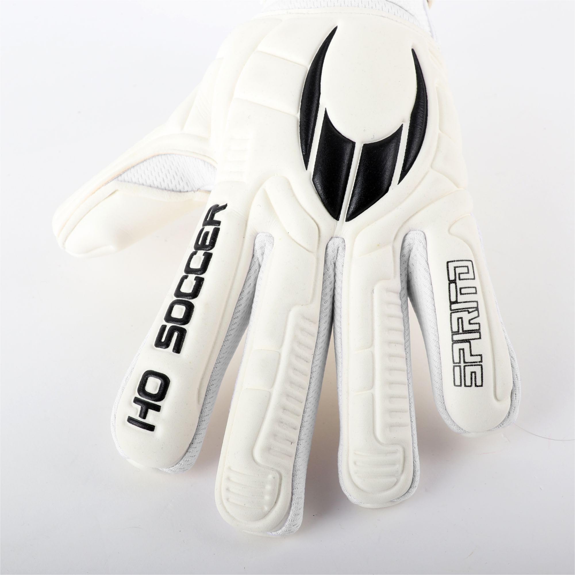 HO Soccer SPIRITO White Negative Guantes de Portero, Unisex Niño, Blanco