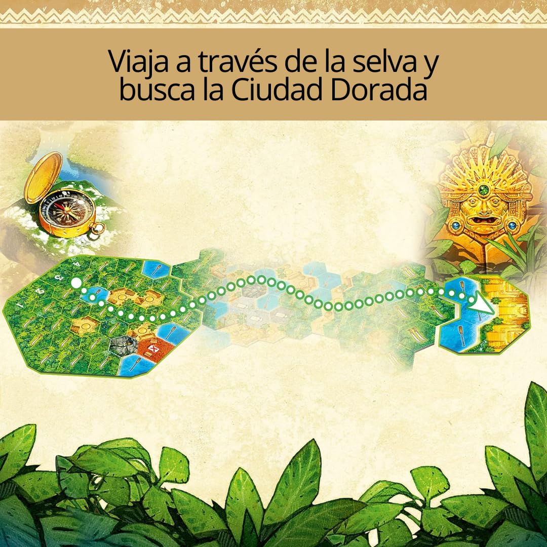 Ravensburger - El Dorado, Juego de mesa 10+, 2-4 jugadores, juego familiar | Juego de mesa familiar El Dorado para 2-4 jugadores, para mayores de 10 años, durante las partidas y en reuniones familiares.