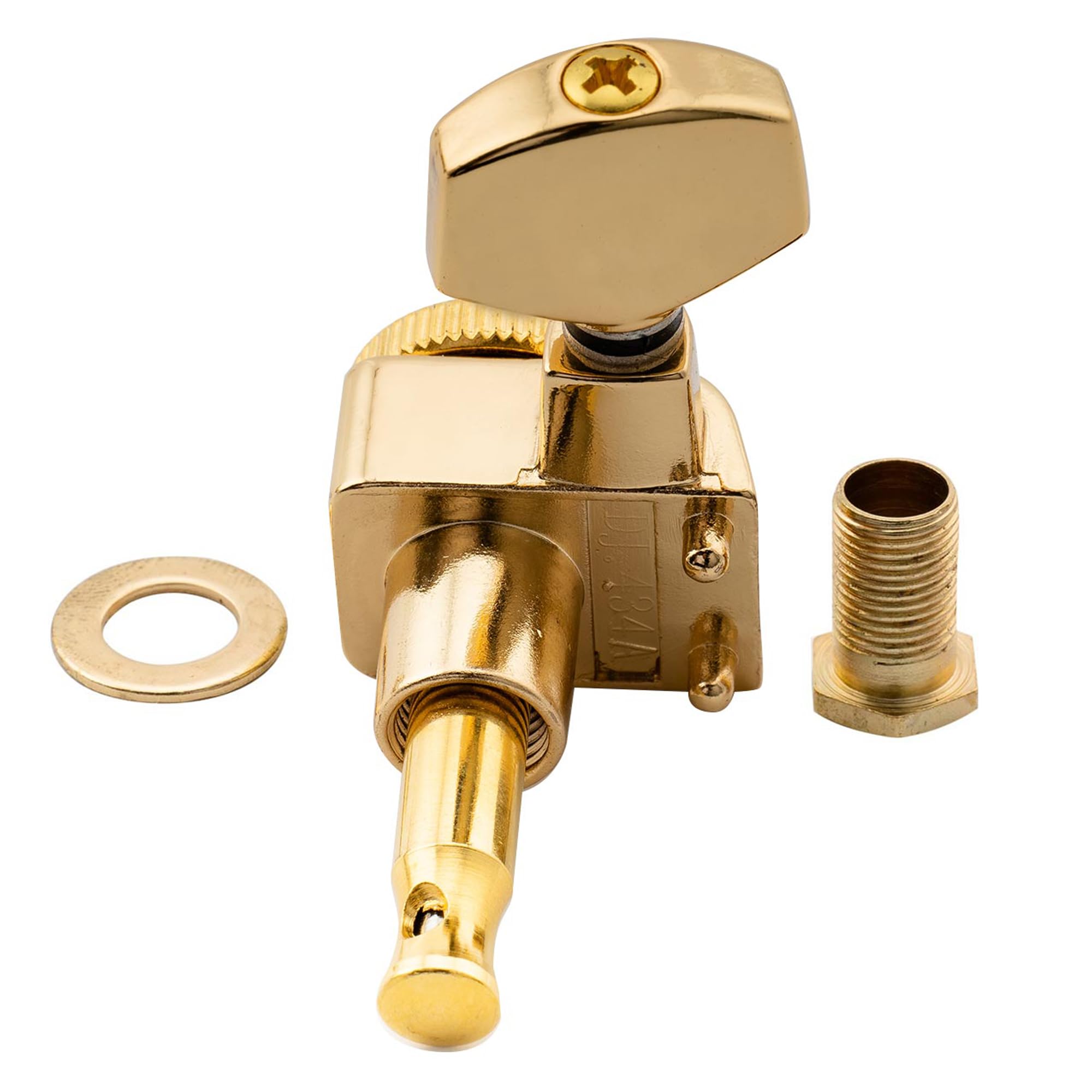 Musiclily Pro 6 en Línea 2-pins Clavijas de Afinación Clavijeros Bloqueantes de Repuesto para Guitarra Fender Strat/Tele, Oro
