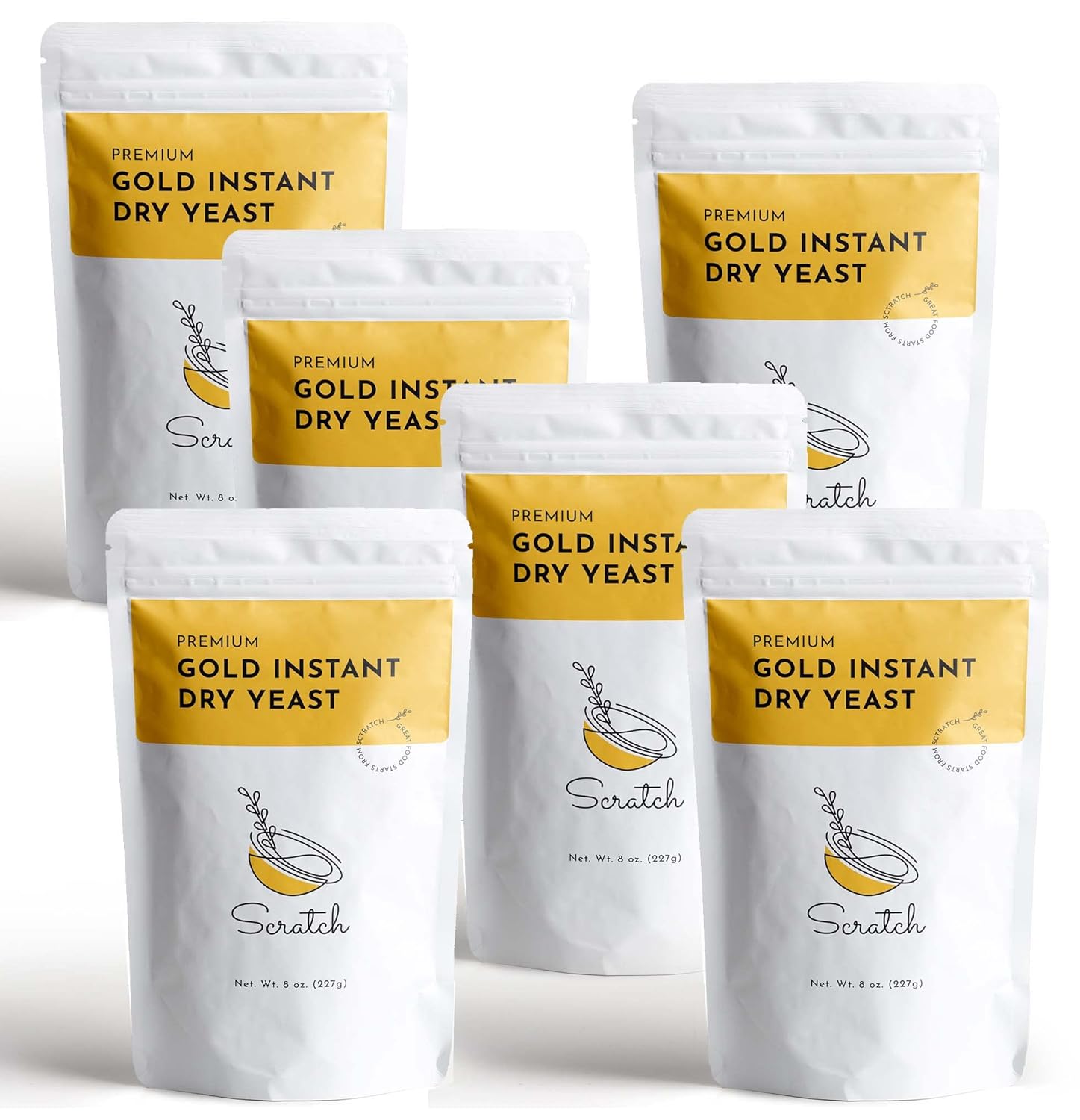 Scratch Gold Instant RapidRise Dry Yeast 3 LBS Premium