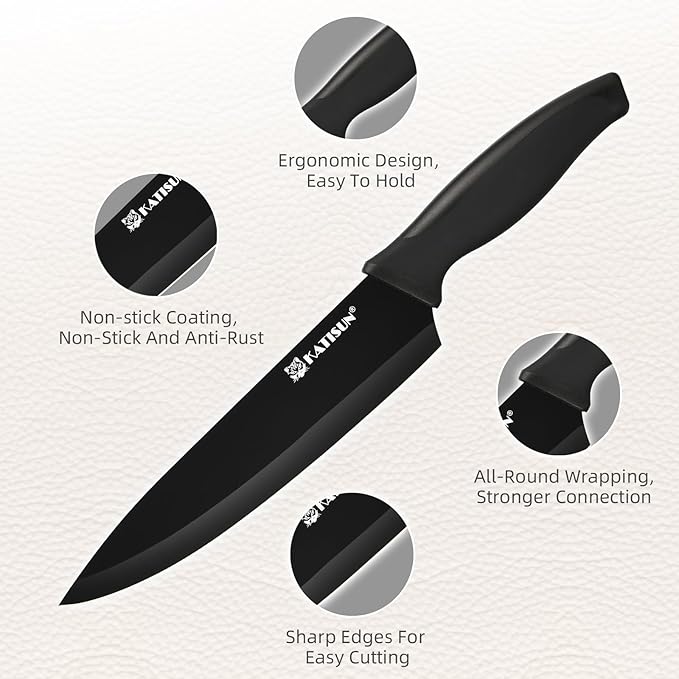 Set Cuchillos Cocina 19 Piezas Acero Inoxidable Base miniatura 4