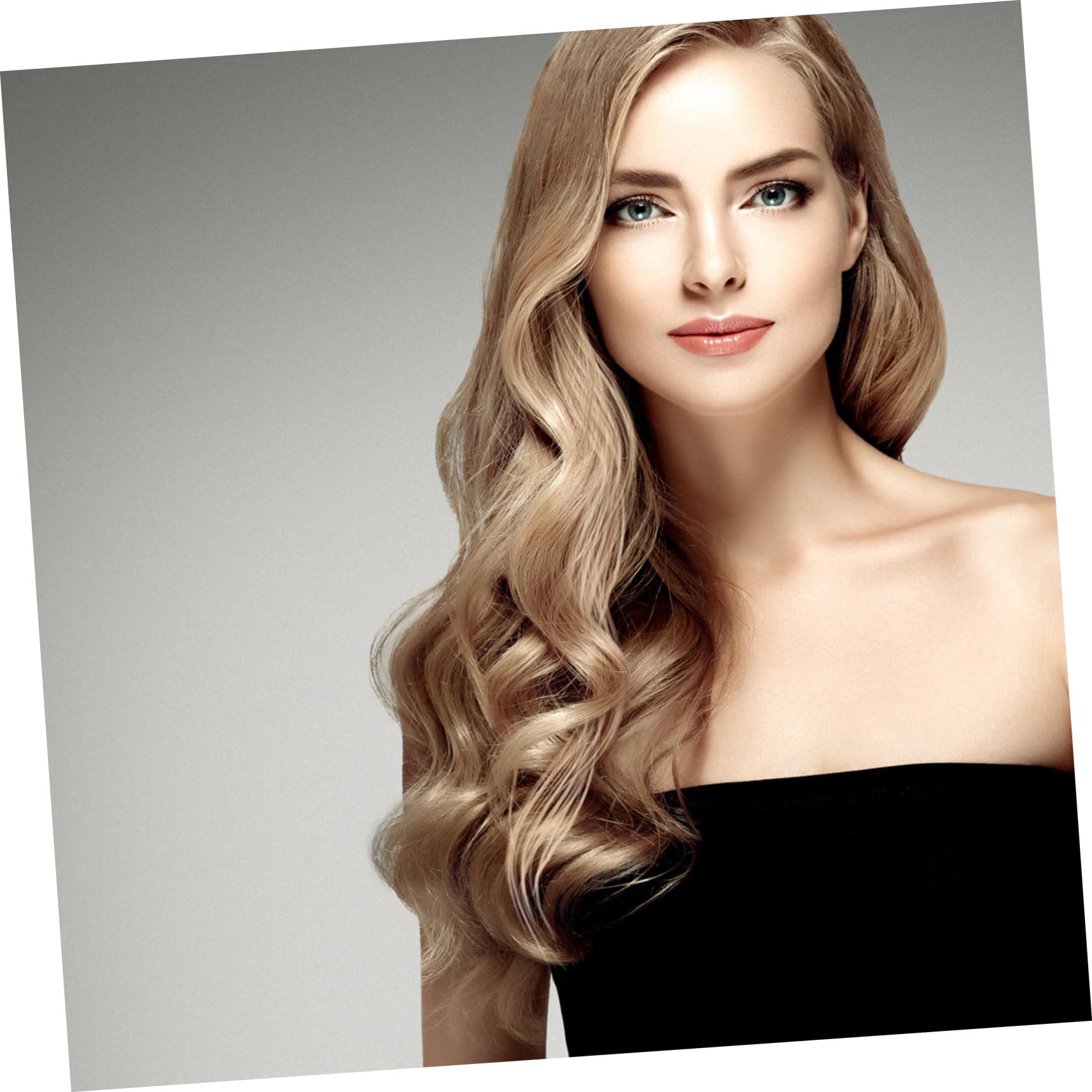 Échantillons 30 Pièces Beige de Couleur de Cheveux Humains Anneaux en Pvc Blanc Facile à Coiffer et Tester la Coloration Capillaire pour Salon