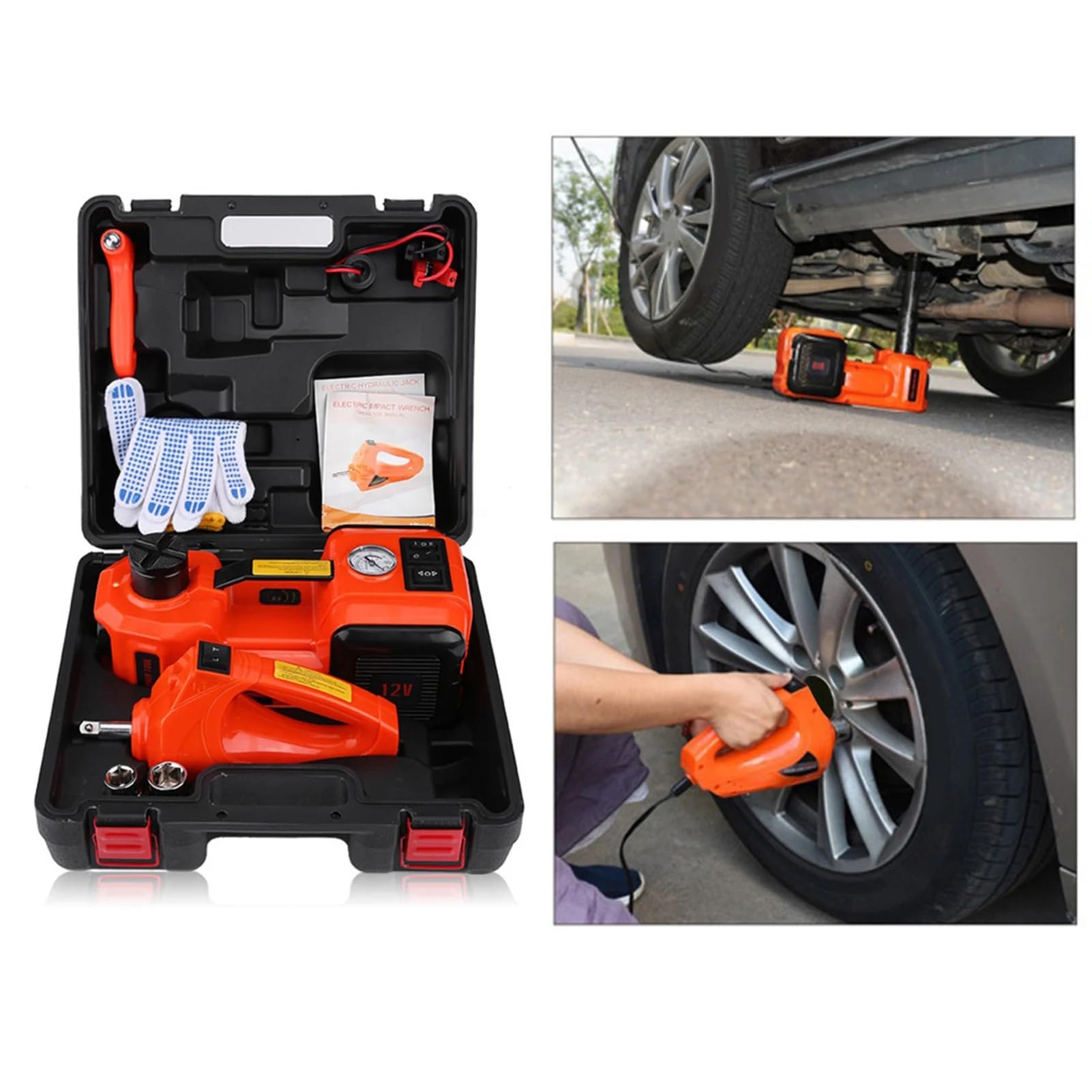 Podnośnik hydrauliczny, 5Ton 12V Samochodowy Elektryczny Podnośnik Podłogowy Garażowy I Sprzęt Awaryjny