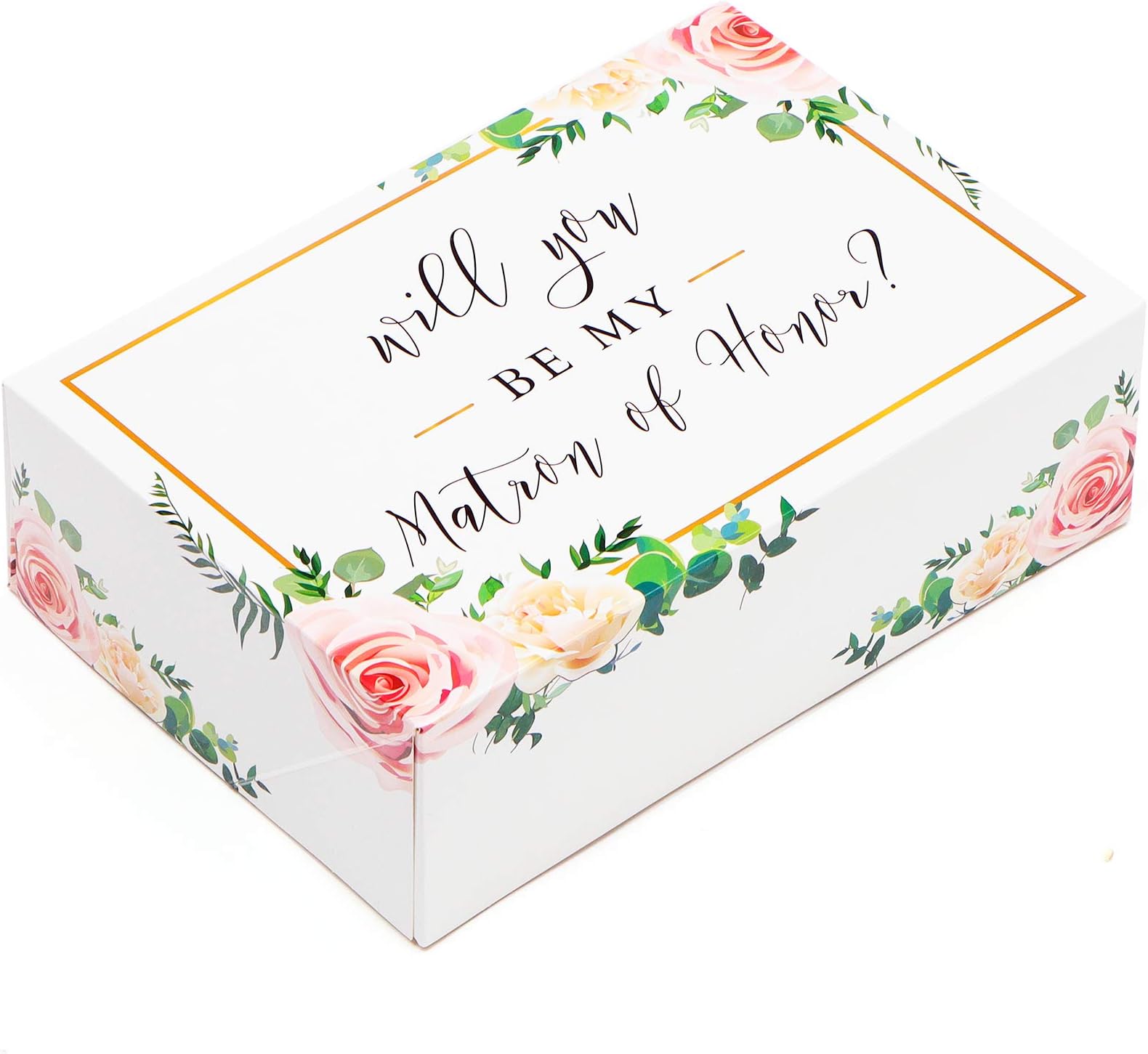 Pop Fizz Designs Matron of Honor Proposal Box | 1 pack | Matron of Honor Box | Matron of Honor Proposal Gift | Floral