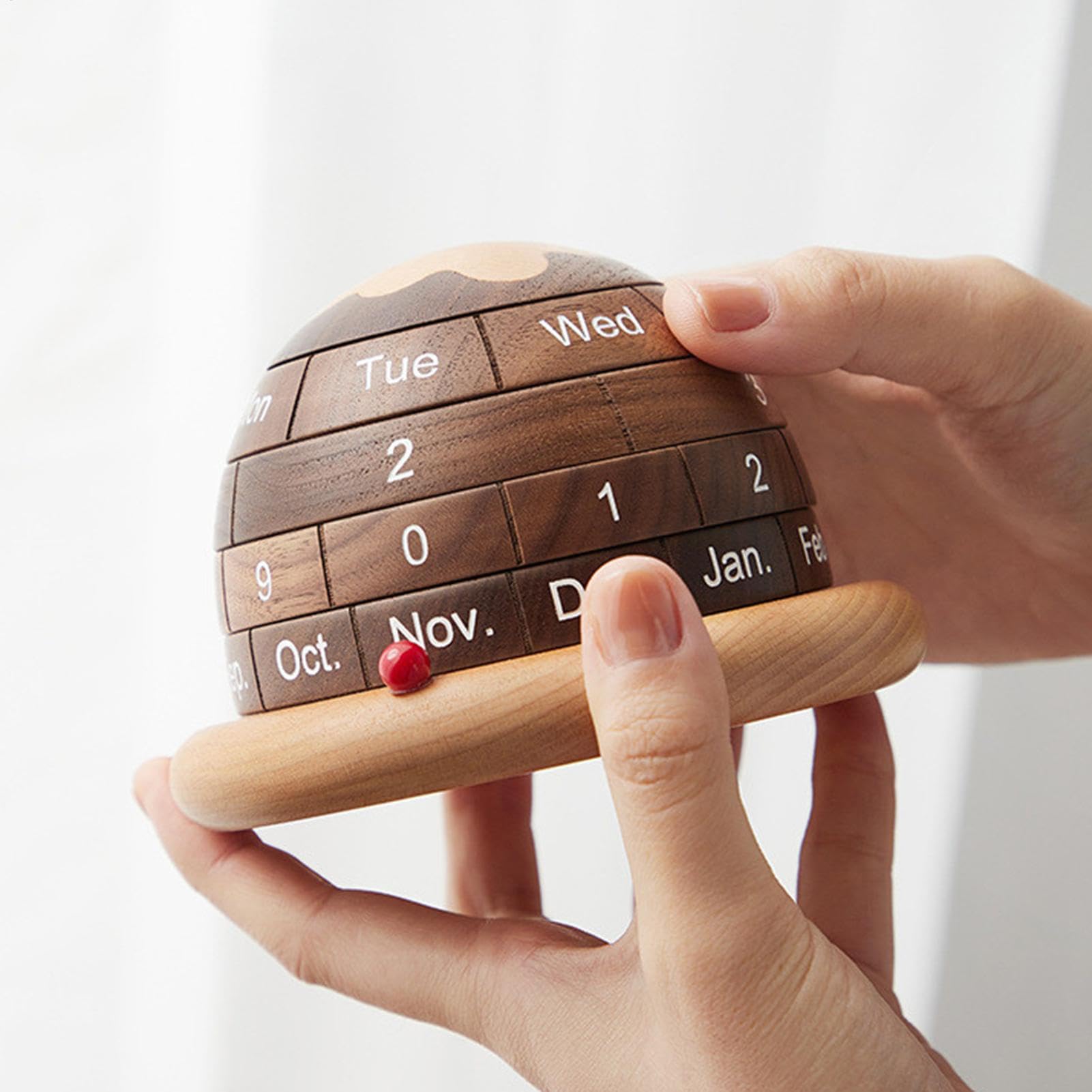 Tischkalender aus Holz Rustikale Wiederverwendbare Tagesabreißseiten | Tischkalender Für Zuhause Wohnzimmer Schreibtisch Deko Vintage Bauernhaus Landhaus