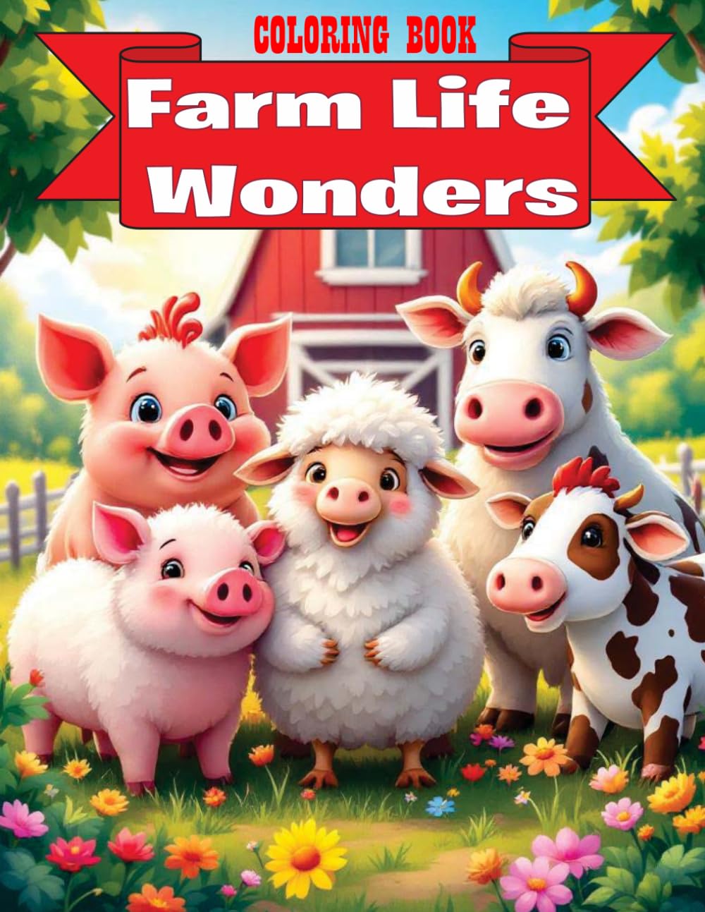 Farm Life Wonders: 24 Bold and Beautiful Designs of Country Animals for Boys and Girls