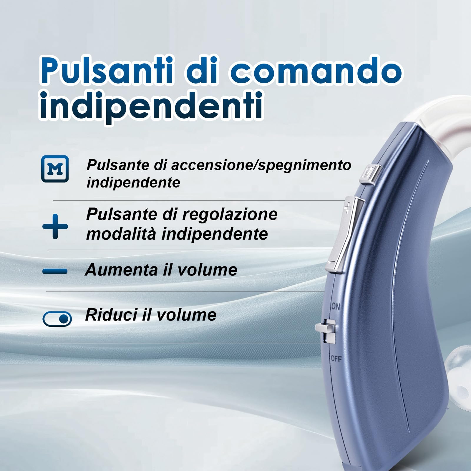 Britzgo Dispositivo,500 Ore Autonomia,Cancellazione Rumore Avanzata,Audio Premium,Ideale per Dialoghi Chiari (2, Blu)