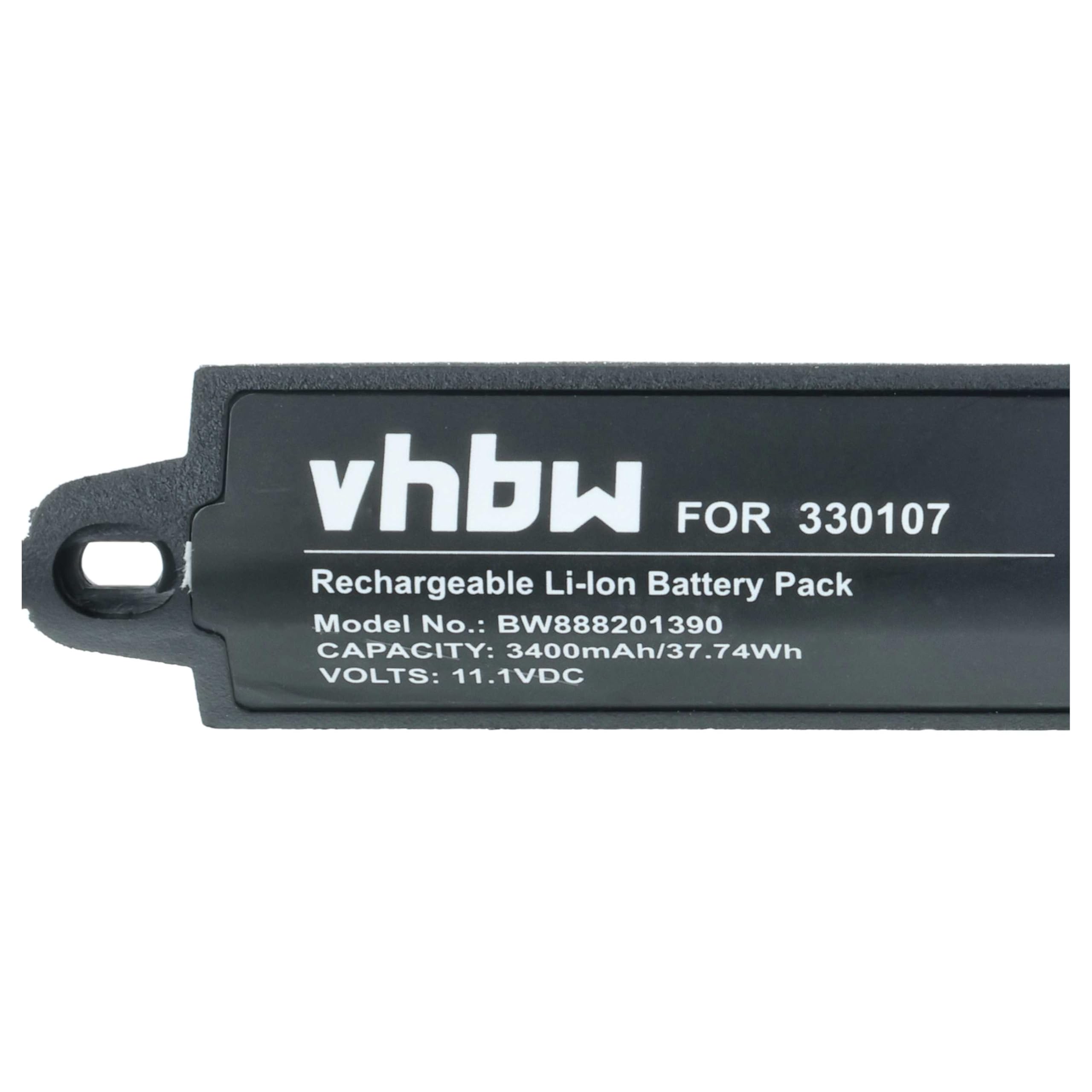 vhbw Akku kompatibel mit Bose Soundlink 1, 2, 3, 404600 Lautsprecher Boxen Speaker (3400mAh, 11,1V, Li-Ion)