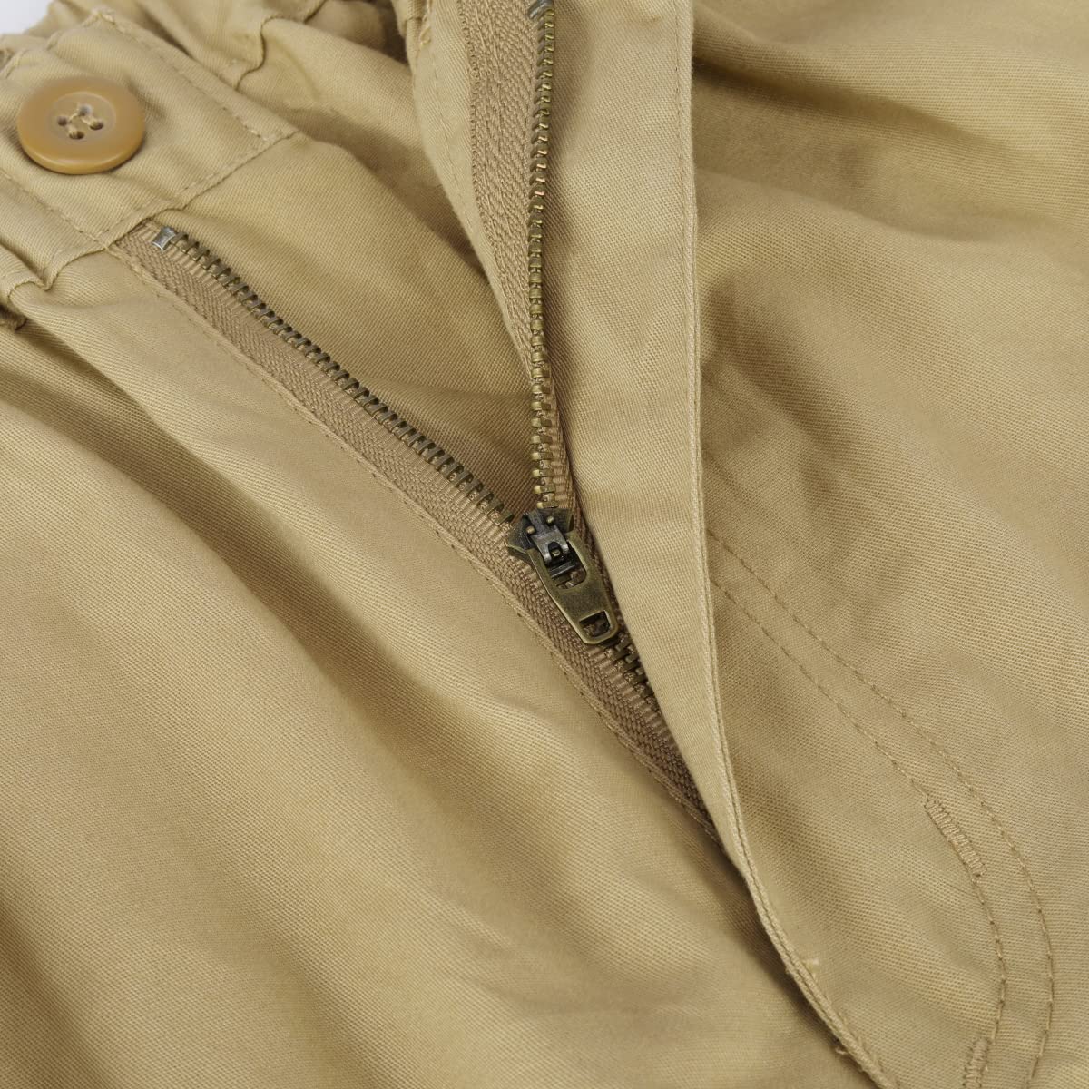 Allthemen Pantaloni Cargo Estivi 3/4 da Uomo Pants da Lavoro Casual in Cotone con Multitasche Pantaloncini per Il Tempo Libero Sport