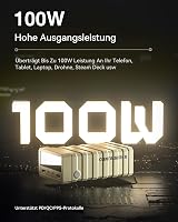 imuto 26800 mAh Power Bank 100W - 4 Portos USB C Külső Akkumulátor Digitális Kijelzővel - MacBook, iPhone 16/15/14, Galaxy S24 Kompatibilis  2