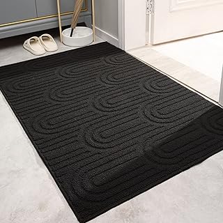 Door Mat 24"x36", Front Door Mat Non-Slip Absorbent Resist Dirt Entrance Mat, Low-Profile Welcome Mat Floor Mat for Entryway, Front Door, Back Door, Muddy Wet Shoes and Paws