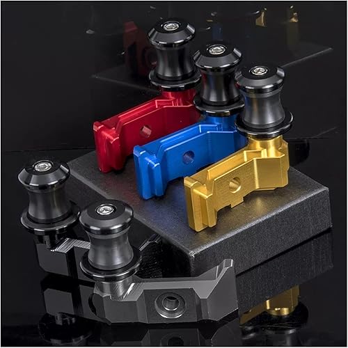 Miniatura 2 de ADJAN MMRYP - Soporte deslizante para eje de horquilla de rueda trasera, compatible con ajustador de cadena Yamaha FZ07 MT07 2014-2022 2020 2021 FZ