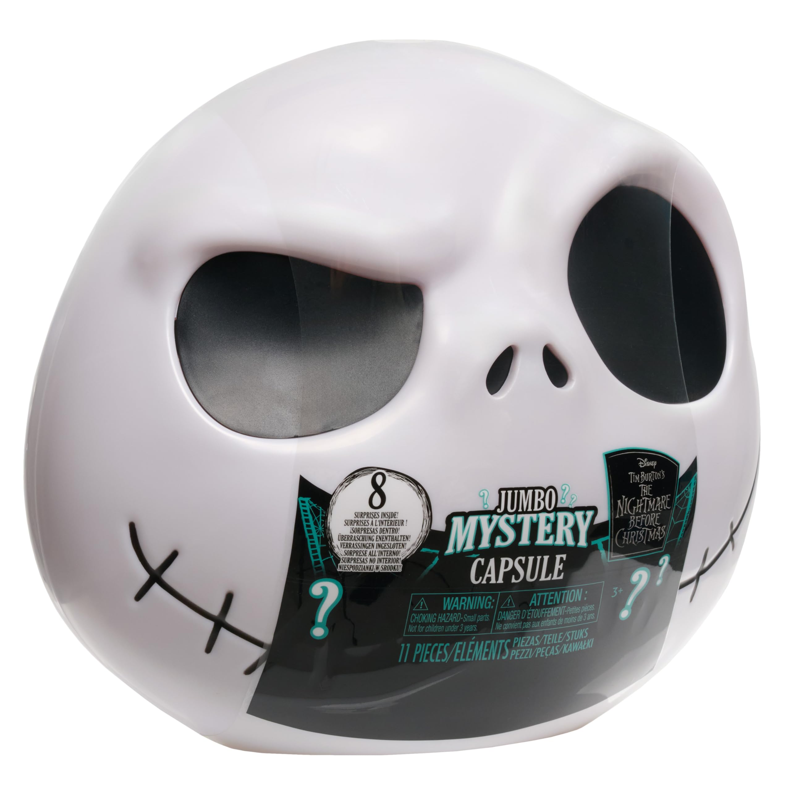 Just Play Disney Tim Burton's The Nightmare Before Christmas Jumbo Mystery Capsule, 8 Surprises Inside, Collectible Figures - Image 3