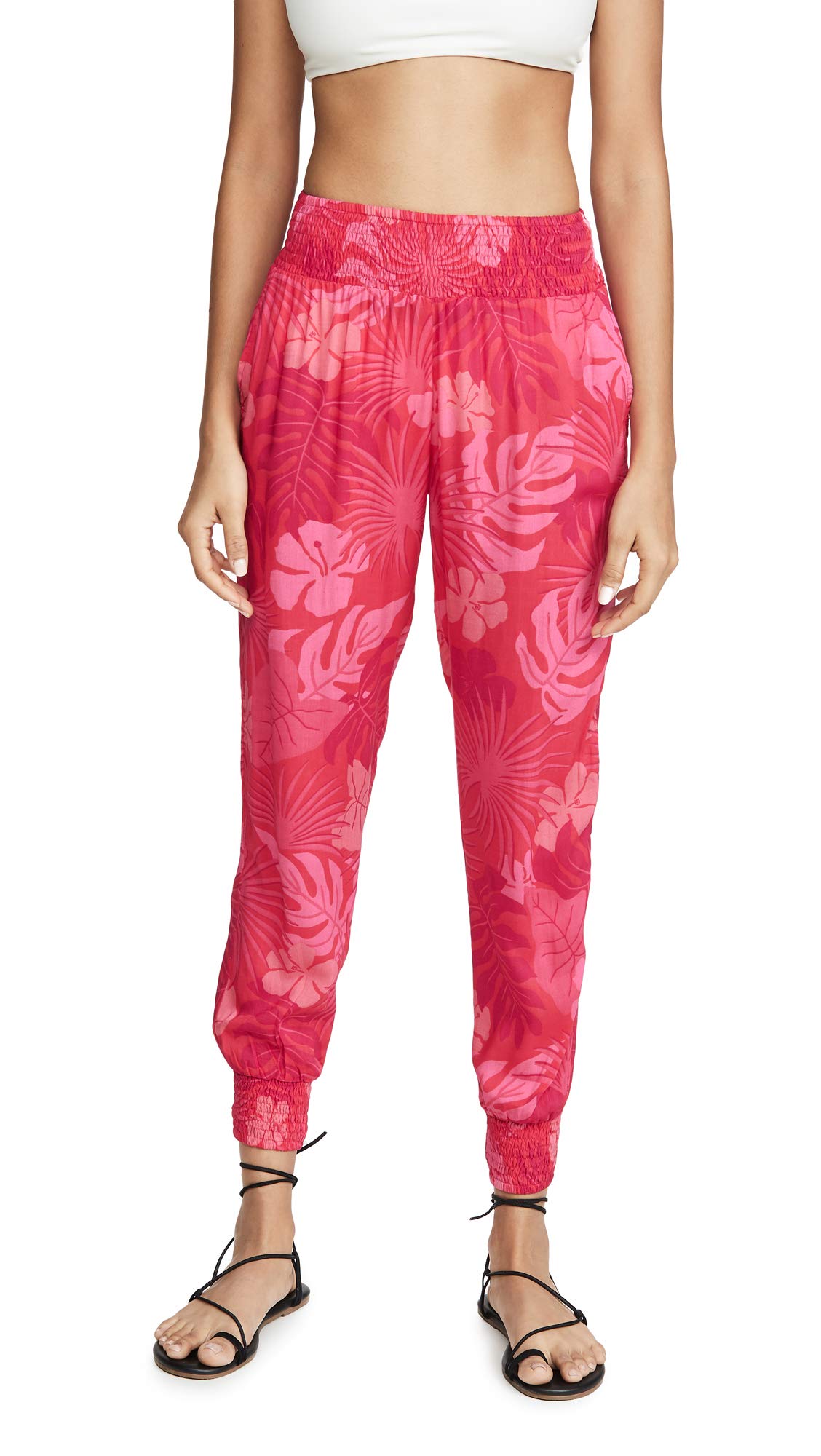 MIKOH Women's Kahuku Ruched Waist Pants