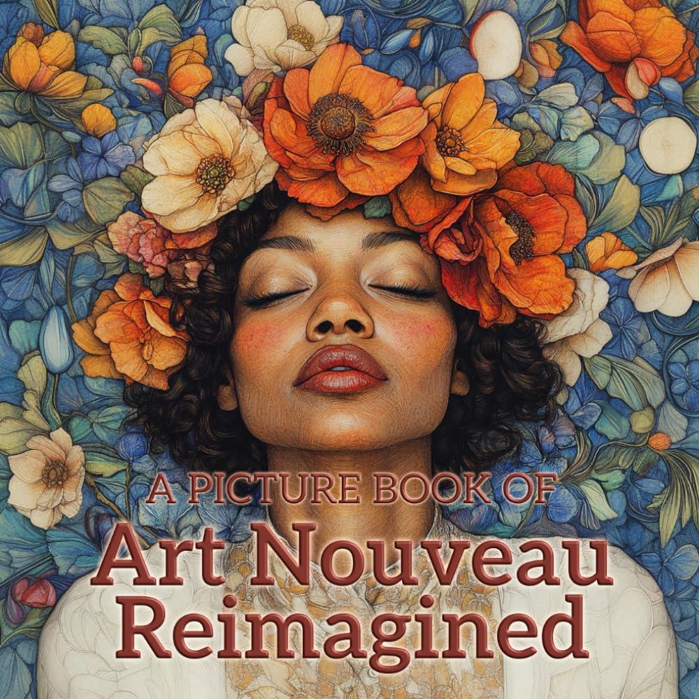 A Picture Book Of Art Nouveau Reimagined: No Text, Colorful Illustrations, Gift For Seniors Living With Dementia Or Alzheimer's