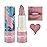 BKPPLZP 1 Pack Crystal Flower Jelly Lipstick,Magic Color Changing Lipstick,PH Clear Temperature Color Changing Lip Gloss,Lip Balm,Long Lasting Nourishing Moisturizing Lip Stick Set 04